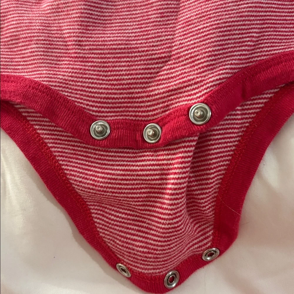 Love so sweet Red Striped Kids One Piece newborn